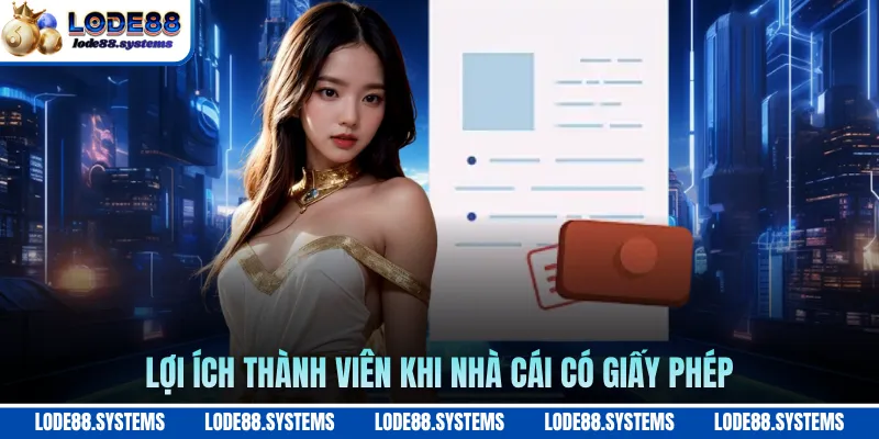Lợi ích thành viên khi nhà cái có giấy phép